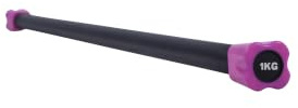 GORILLA SPORTS® Barra Aerobica - 1kg, 2kg, 3kg, 4kg, 5kg, 6kg, 7kg, 8kg, 9kg, 10kg, Antiscivolo, in Acciaio Gommato, Codificato a Colori - Pesata, dei Pesi, Weighted Body Bar