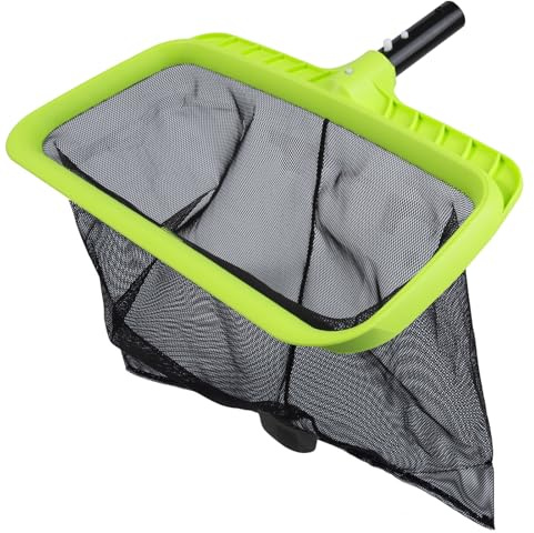 Sepetrel Swimming Pool Leaf Skimmer Net,Reinforced Frame Deep Rake Net