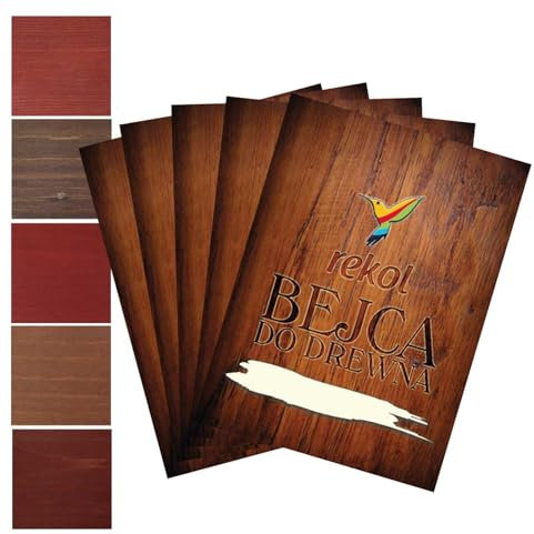 Holzbeize 5x18g Möbelbeize Trockenbeize Holzfarbe Pulverbeize Farbwahl, Farbe:Farbmix 1