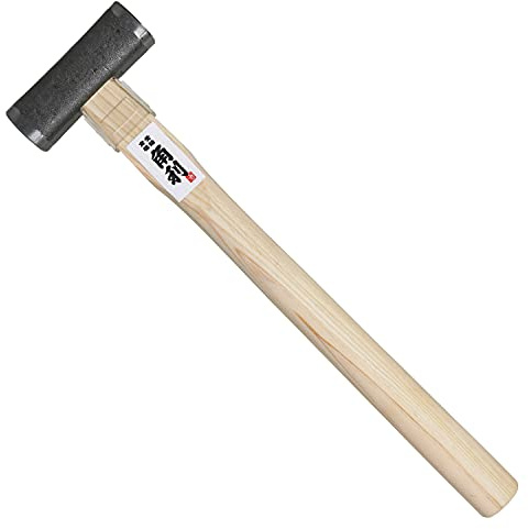 KAKURI Carpenter Hammer GENNO 10.5 oz (300g) Japanese Cypress Wood Handle, Woodworking Hammer Tool for Chisel, Plane, Nail, Heavy Duty Japanese Carbon Steel Square Head Sivler, Made in JAPAN
