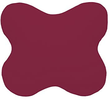 Dukal | Bezug für ACAMAR Seitenschläferkissen Nackenstützkissen | aus hochwertigem DOPPEL-Jersey | 100% Baumwolle | Farbe: Burgund