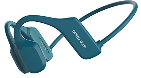 Knochenschall Kopfhörer kabellos Bluetooth Bone Conduction Headphones Open Ear Kopfhörer Bluetooth Sport Wasserdicht Wireless Kopfhörer Knochenschall Bluetooth beim Joggen Laufen Radfahren Gym Grün
