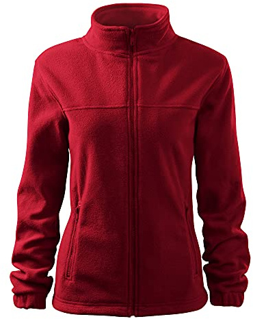 DELUNO Damen Fleece-Jacke Outdoor, Pullover Fleece mit Reißverschluss - Neu - Schwarz Rot Blau Grau Weis - Size XS S M L XL XXL
