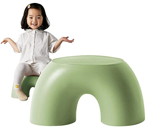 Fulenyi Kinderhocker Stuhl, Einfache halbrunde kleine rutschfeste Hocker, Bequeme Kindermöbel für Wohnzimmer, Schlafzimmer, Arbeitszimmer, Küche, Garten, Terrasse