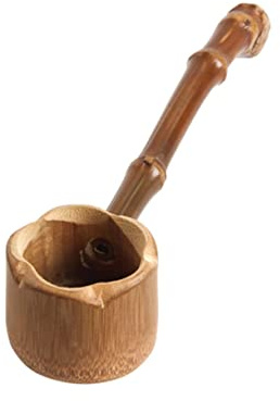 Spoon bamboo water ladle professional water ladle bathtub for baby infant tub shampoo cup kitchen scooper Kitchen Gadget Bamboo food cup tea
