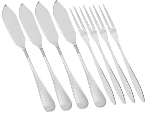 Amosfun 2 Sätze 8tlg Buttermesser Fruchtgabeln Butterstreuer Gabeln Geleestreuer Vorspeise Utensilien Buttercreme-spatel Sandwich-käse Essensauswahl Brot Käse Silver Rostfreier Stahl