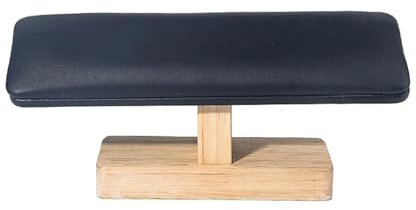 YGLEEULI Uhrenständer 1pc Holz Basis T-Förmigen Leder Samt Armband Display Rack Armreif Uhr Haarband Schmuck Lagerung Ständer Halter Veranstalter(Black)