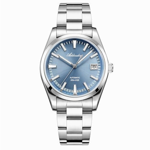 ADDIESDIVE Automatische Uhr Männer Luxus Uhr Herren 10 ATM Wasserdicht Uhr | Automatikuhr NH35A Blasenspiegelglas BGW9 Leuchtende Uhren Analoge Uhr Herren Mit Edelstahlarmband AD2077