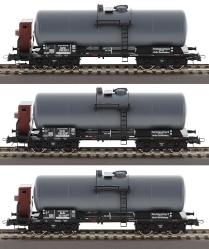 6600062 H0 3er Set Kesselwagen, DRG, Ep. II