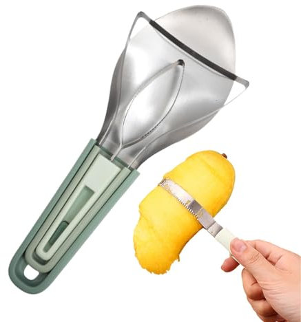 Mango Affettatrice Peeler - Mango Slicer, Pitter | Manipolazione: Il Set Completo di Gestione Del Mango Dissipazione Di Trattori Di Carne, Pelatura E Spelatura Di Polpa Per Questo Delizioso