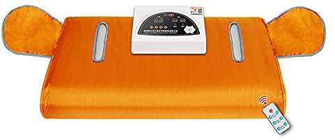 FBJAMZ Couverture de Sauna,Couverture de Sauna Infrarouge lointain Portable,Machine de thérapie de désintoxication de Sauna de Perte de Poids, pour amincir (Orange)