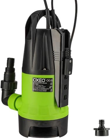 Pompe vide cave avec capteur électronique intégré 750W - Pompe d'évacuation eaux chargées - Hauteur refoulement 7m - Câble 10m