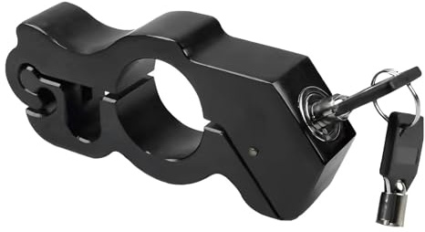 Beufee Bloqueo de Agarre de la Motocicleta, aleación de Aluminio Anti -Robo de mangar el Bloqueo del Acelerador de Seguridad para el Scooter de Bicicleta eléctrica ATV