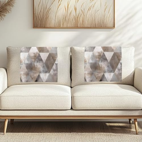 Fishisbird Antike geometrische Sofaschoner mit rutschfestem Design, schmutzabweisend, Möbelbezüge für Liegestuhl, Couch, Dekoration, Zubehör, 2 Stück