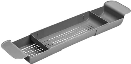 DimyFew Bandeja para Bañera Ajustable Soporte para Rejilla Organizadora Estante de Drenaje Versátil para Sostener Accesorios Adecuado para Un SPA en CAS