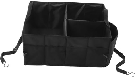 CLISPEED Organizador Maletero Coche Plegable con Gran Capacidad Caja de Almacenamiento con Divisores y Resistente y Versátil para Suv y Furgonetas para Ordenar Maletero y Hogar