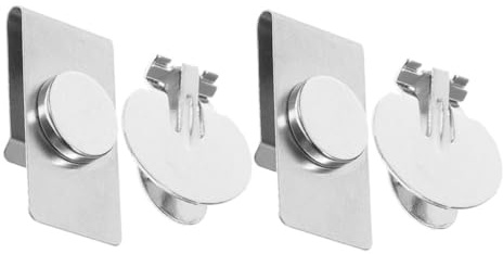 TOYANDONA 2 Paare Magnetische Edelstahl Krawattenklammer Herren Unsichtbar Antifalten Antischwing Schutz Krawattenhalter Kragenpin Zubehör für Business und Formelle Anlässe
