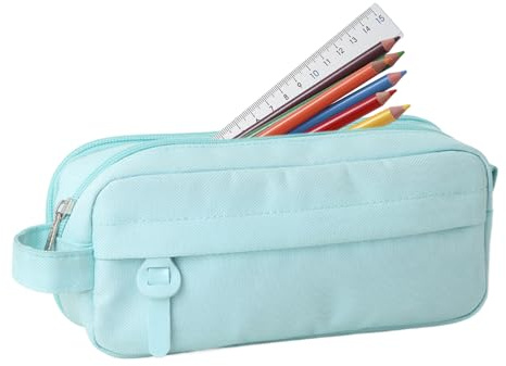 Pennväska Förvaringsfack med Dubbelt Lager och Bärhandtag | Oxford Pennfodral För Barn Tonåringar Flickor Kvinnor Män Skola Högskola Klassrum Resa