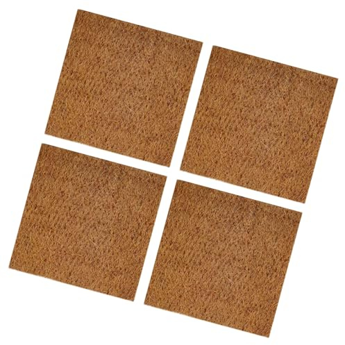 4 piezas de forro de sustrato de alfombra de reptiles para varios anfibios, hábitats, terrarios, accesorios de cama, suministros de terrarios para mascotas