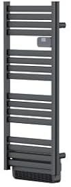 DREXON - Sèche Serviettes Électrique Noir avec Soufflerie FAENA S | Radiateur Salle de Bain Barres Plates | Programmable | Chauffage Rapide | Détection Fenêtre Ouverte | IP24 (1750W)