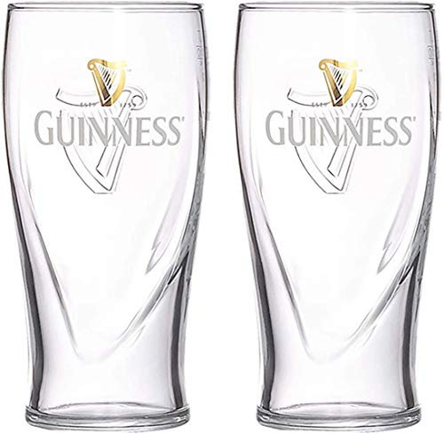 Guinness Official Merchandise - Vaso de cerveza (juego de 2)