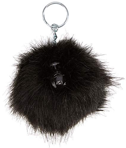 Kipling Damen Pompom Monkey Pack10 Schlüsselanhänger Schwarz (True Black)