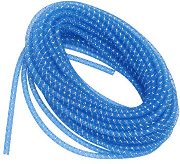 EXCEART Tubo Di Rete in Poliestere Intrecciato Cordino Di Filato Forniture Per Creazione Di Gioielli Fai Da Te Per Bracciali e Collane Colore Blu