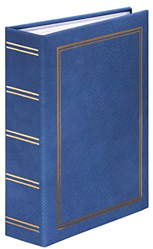 Hama Einsteckalbum London 9x13 cm (Fotoalbum für 200 Bilder im Format 9 x 13 cm, Fotobuch zum Einstecken) blau