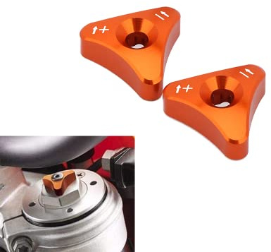 Motorrad-Gabelknauf-Einsteller für WP 48 mm Gabel SX SX-F EXC XC-W 125-530cc SUPERMOTO SMC ENDURO 690 2008 2009 2010 - Orange