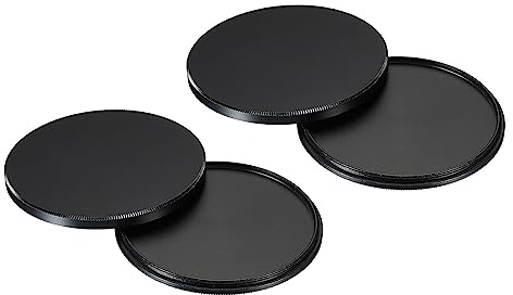 PATIKIL 67mm Lens Cap, 2 Pack Camera Lens Cap Cover Universal Front Metal Lens Filter Stacks Cap Protective Case for 67mm Camera Circular Polarizing Fader ND Filter, Black