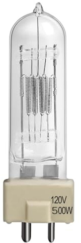 LedWekei GY9.5 Halogen Bulbs,120v Halogen GY 9.5 500w,Spotlight Bulbs,Dimmable 3200K Warm White Light Bulbs 1pcs
