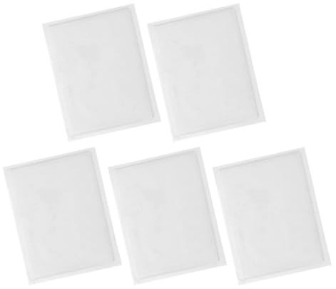 BESTonZON 5 Stück Karteikartenhalter Selbstklebende Transparente Etikettenhalter Aus Kunststoff Visitenkartenhalter Für Aufbewahrungsbehälter Sammelalben Fotos Ordneretiketten
