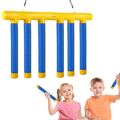 Gesmay Falling Sticks Game, Training Catching Sticks Game, Hand Eye Coordination for Kids, Multifunctional Falling Stick Reaction Games Toy, Eye Focuss Training Toys, for Birthday Christmas (Blue)