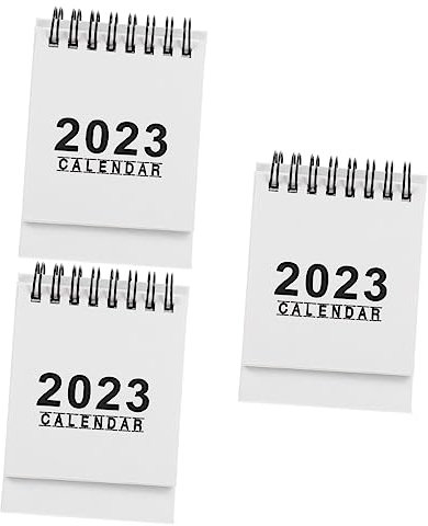 VILLCASE 3stücke Kreativer Tischkalender Praktischer Mini-planer Für Schreibtischdekoration Monatlicher Planer Handliches Design Für Büro Und Zuhause