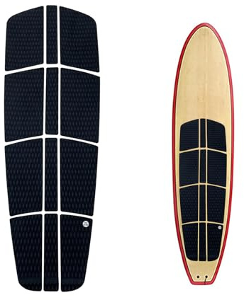 UPSURF SUP Deck Pad Surf EVA 3M Glue Skidproof Top Stand Up Paddle Board SUP Deck Traction Pad Diamond Plate Pattern (Black)
