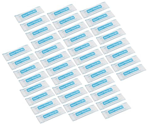 Healvian 80stücke Nasenspülsalz Packungen Schnelllösliches Reines Waschsalz Für Nasenspülung Sanfte Reinigung Für Erwachsene Und Inhalt Beutel Für Nasendusche Und Nasenpflege