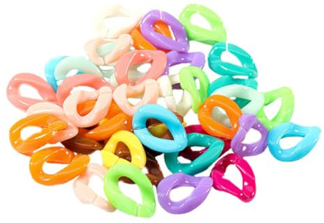 TENDYCOCO 150stücke Diy Kunststoff Verbindungshaken Farbige Clips Für Armbänder Ketten Und Bastelarbeiten Einfach Zu Verbinden Gestalten Material Für Kreative Projekte