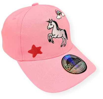 Jeamis Kinder Kids Snapback Einhorn Baseball Cap Teenie Kappe Cappy Trucker Basecap Sport Mütze Hat Unicorn Love