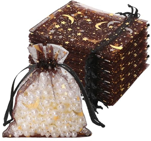 100 Stück Geschenksäckchen Klein|Kleine Geschenkbeutel Aus Organza|Hochwertige Partybeutel Für Hochzeit,Geburtstag & Weihnachten|Wiederverwendbare Organzabeutel Mit Zugband|Ideal Für Süßigkeiten&Deko