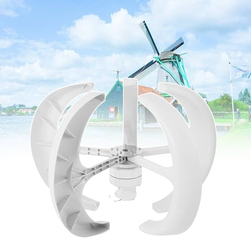 Generador eólico de 5 aspas con rodamientos Dobles y Controlador MPPT, turbina de 12 V para Uso doméstico, Estaciones meteorológicas, solución de energía renovable, generación de energía efi