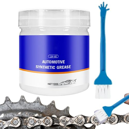 100 G Lubricante Resistente Agua Y Al Ruido,Grasa De Litio Multiusos,Lubricante Resistente Al Agua Y Para Altas Temperaturas Para Limpieza Gra-sa Cadena Moto, Mantenimiento De Vehículos