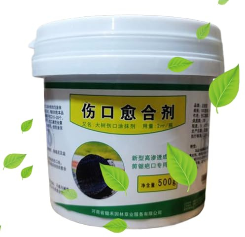 Scellant pour élagage des arbres 500 g Crème de soin des plaies, scellant de réparation et de coupe, pour greffes de, troncs de bois, jardinage, entretien des arbres, support