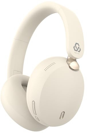 JBUNION Active Noise Cancelling Headphones Wireless Over Ear Bluetooth ANC Headphones with Mic, Transparency Mode, 65H Playtime, Deep Bass, Clear Call, Hi-res Audio Headset for Home Office Travel