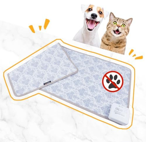 DOGNESS Elektronische Anti Katzen Matte, 79 x 38 cm, Katzenabwehr Matte, elektronische Trainingsmatte, um Hunde und Katzen vom Sofa und Bett fernzuhalten