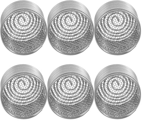 Lurrose 6 pièces Boîte à Engrais Inox avec Couvercle Renforcé pour Bonsaï Plantes Pot Jardin et Balcon Protection Animaux et Vent