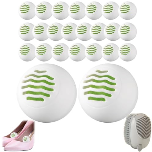 18/24/30/36 Palline Deodoranti per Scarpe da Ginnastica e Scarpiera, Profumate e Rinfrescanti,Adatte per Scarpe Sportive,Armadi e Borse Palestra,per Eliminare Odori Sgradevoli (18 Palline)