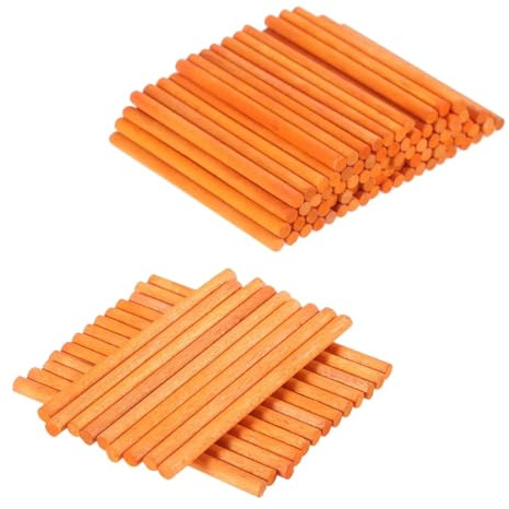 Räknepinnar Trä Flerfärgad paket med 200 for matematikundervisning Konstleksaksbyggnad(Oranje)