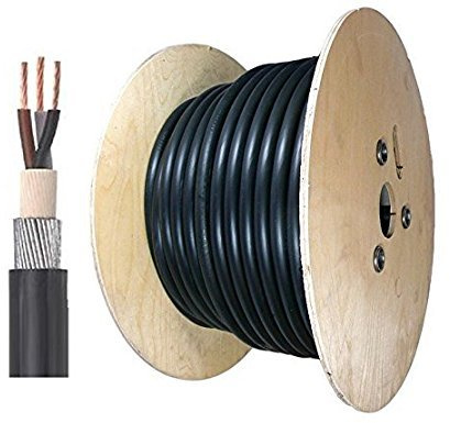 100m 100 Metre x 6.0mm 6mm 3 Core Steel Wire Armoured Cable XLPE SWA 6943X