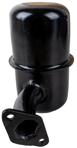 Ama Marmitta Trattore Adattabile Lombardini – Flangia a 2 Fori, Interasse 47 mm, Altezza 150 mm, Diametro 24 mm, Ricambio per IM 300 / IM350 / LA300 / LA350