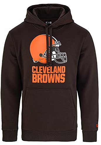 New Era - NFL Cleveland Browns Team Logo Hoodie - Braun Größe M, Farbe Braun
